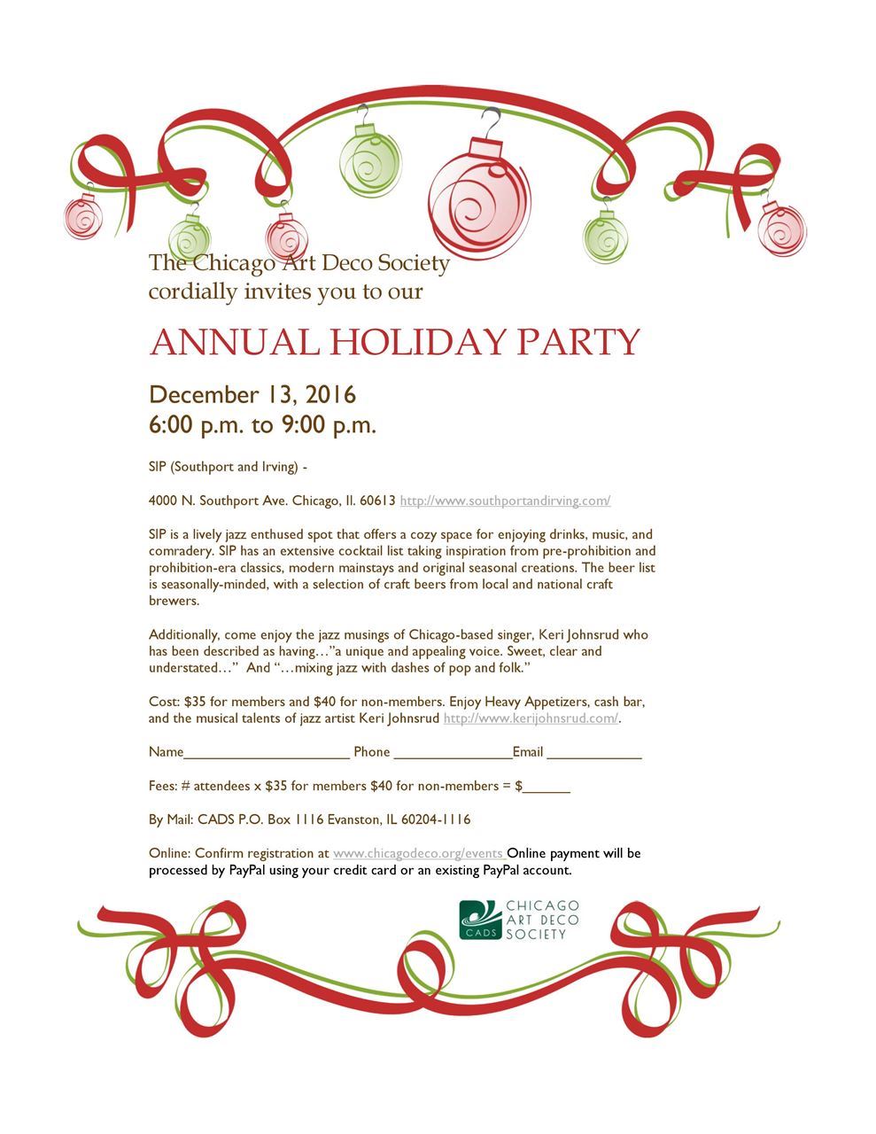 CADS Annual Holiday Party 2016